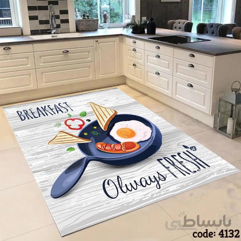 فرشینه اشپزخانه طرح برک فست 4132