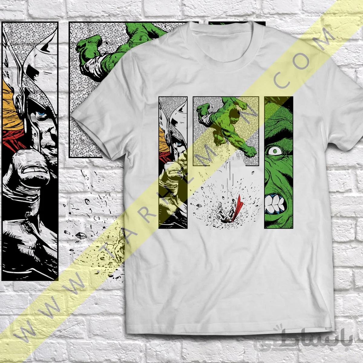 تیشرت با طرح سوپر هیرو مارول هالک Marvel Super hero Hulk ابر قهرمان