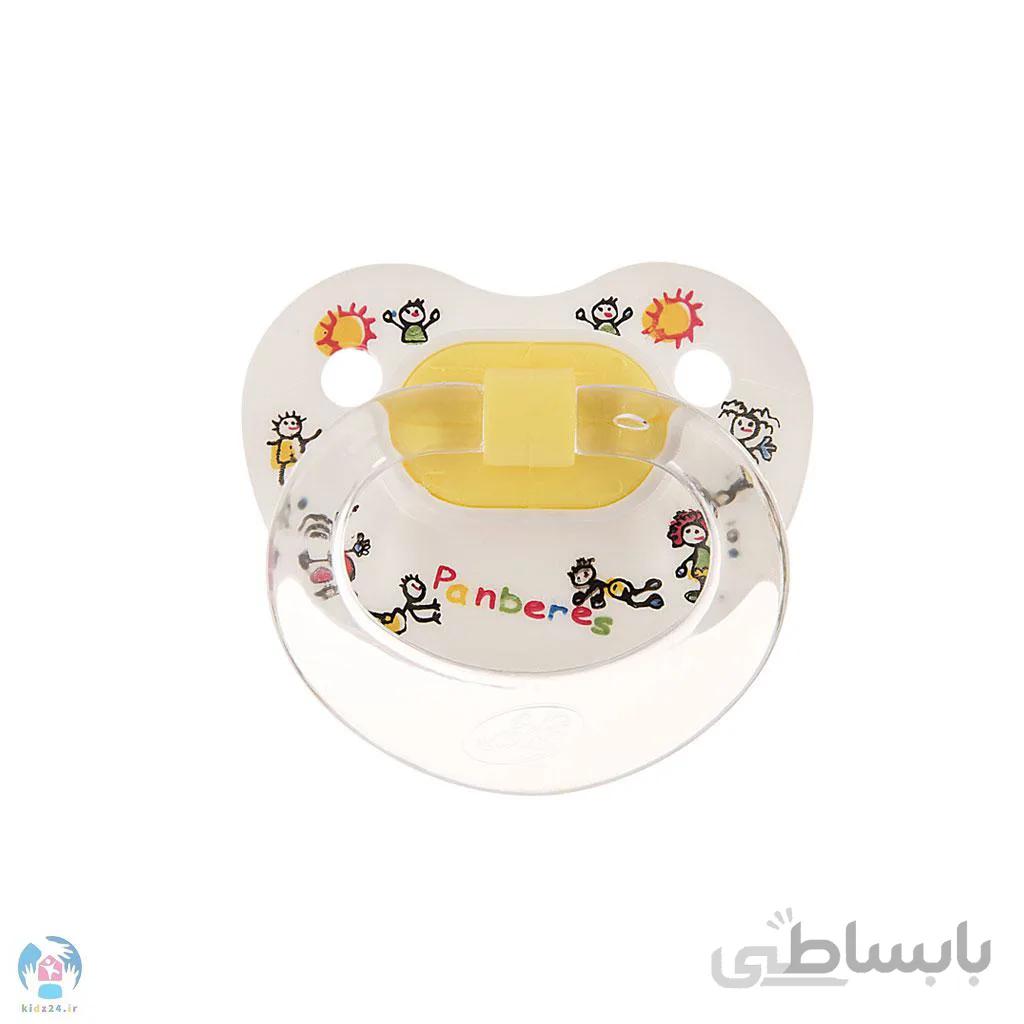 پستانک ارتودنسی قابدار سایز ۱ ورقی قابدار پنبه ریز