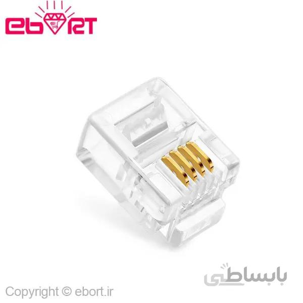 سوکت تلفن RJ11 بسته 10 عددی ا telephone socket RJ11