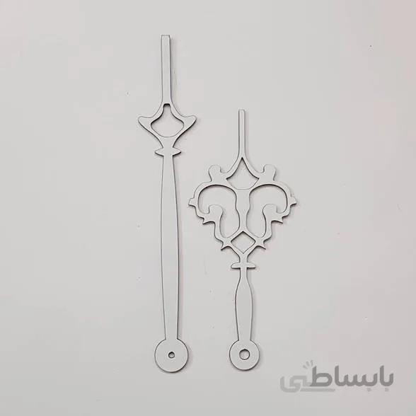 عقربه ساعت دیواری سفید کد b444