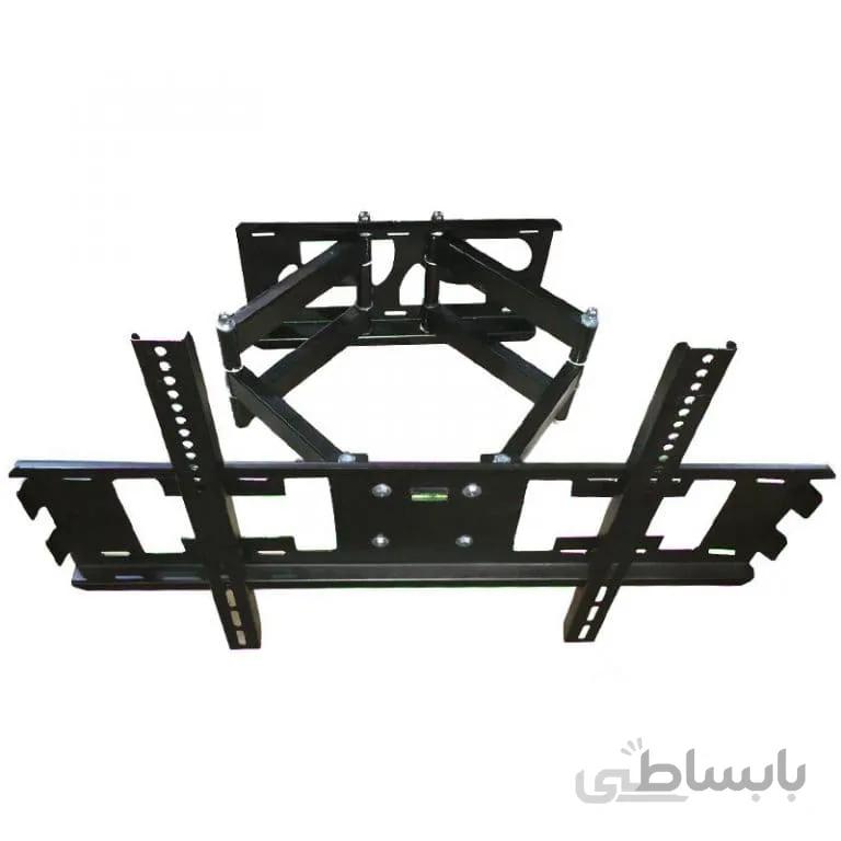 پایه دیواری تلویزیون مدل w6 دو بازو متحرک سایز 55 تا 85 اینچ