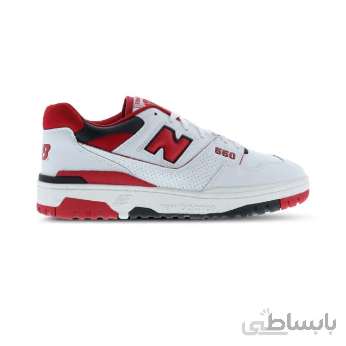کتونی زنانه نیو بالانس 550 new balance 550 white and red