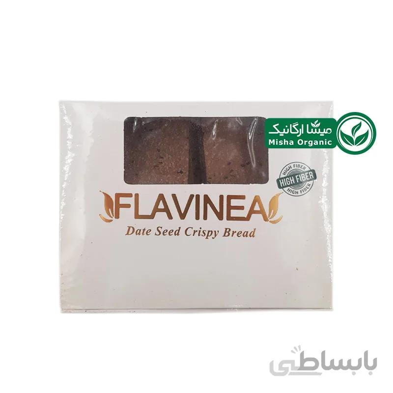 نان خشک ارگانیک با پودر هسته خرما فلاوینا - 250 گرم
