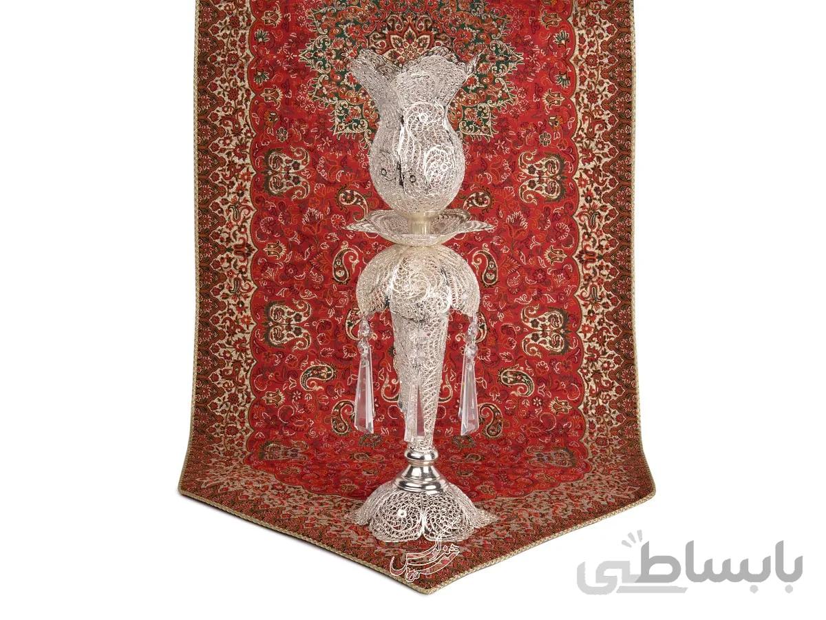 شمعدان لاله مليله کاری