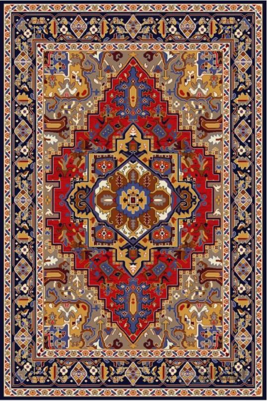 فرش ستاره کویر یزد کلکسیون ستاره افشار طرح G-134-2349