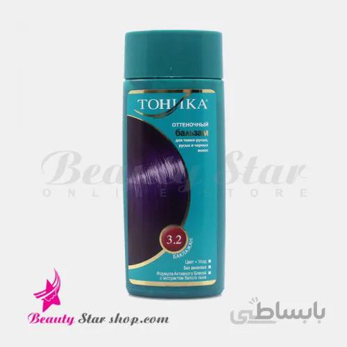 شامپو رنگساژ تونیکا بنفش بادمجانی شماره 3.2 حجم 150 میلی لیتر