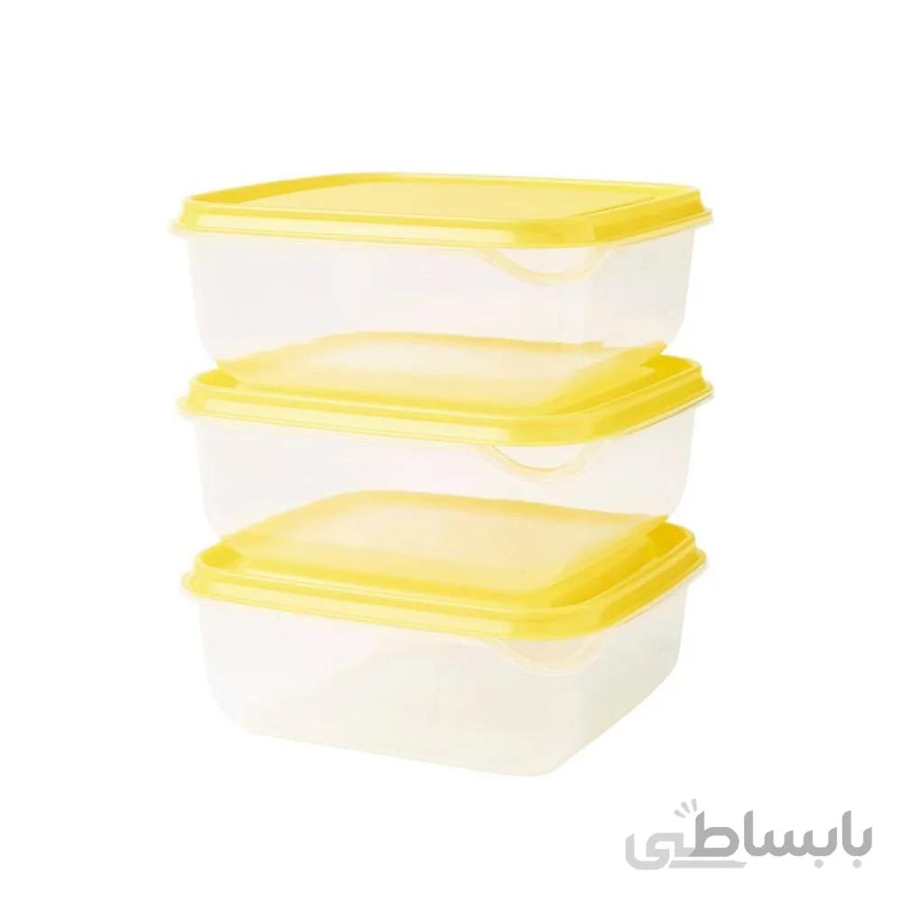 ظروف نگهدارنده غذا ایکیا مدل PRUTA - بسته 3 عددی