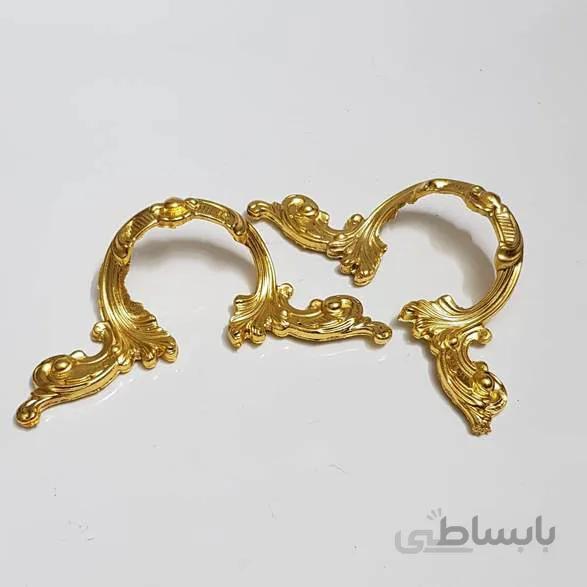 دسته سینی عثمانی طلایی (جفت)