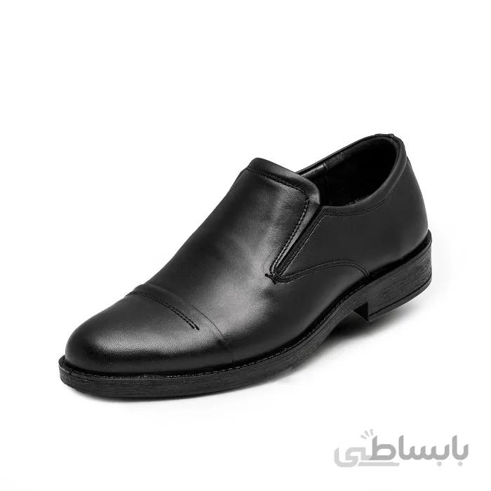 کفش چرم مردانه طبی سوما بی بند-1