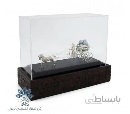 کالسکه تک اسب نقره با عیار 925