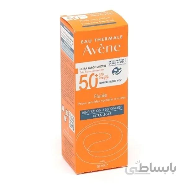 فلوئید ضد آفتاب +SPF50 پوست نرمال تا مختلط حساس اولترا لایت اون
