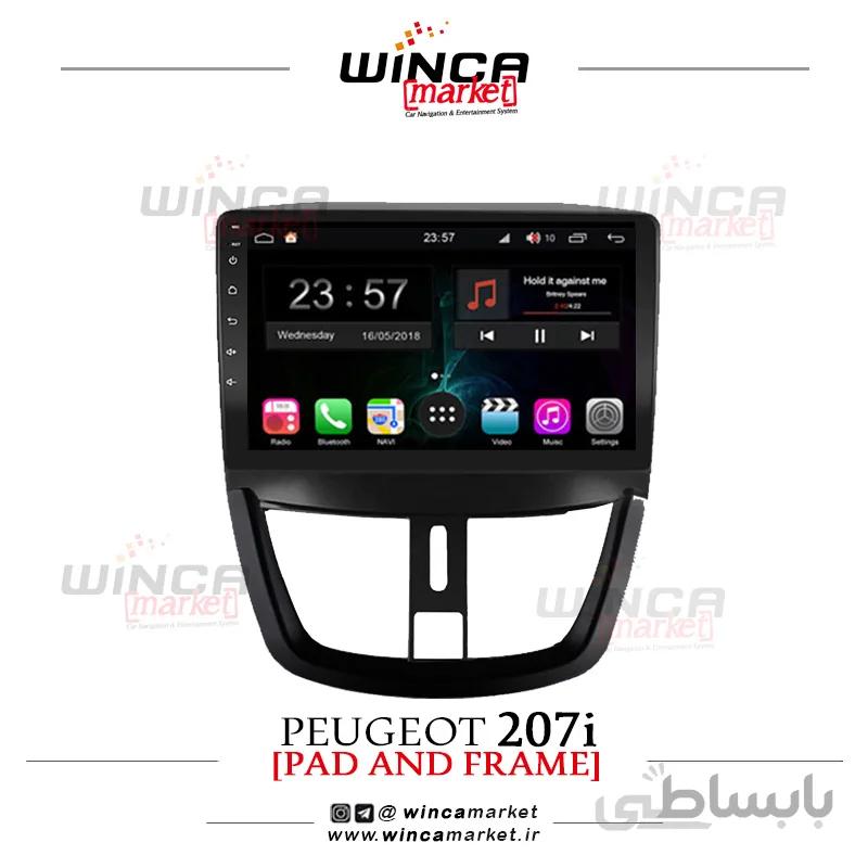مانیتور اندروید فابریک پژو 207 وینکا سری s170 پلاس TL855