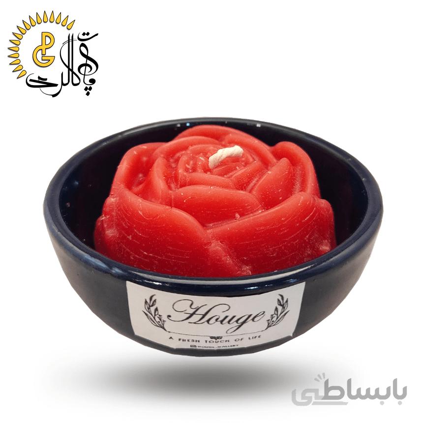 شمع تزیینی مدل گل رز کد 0108