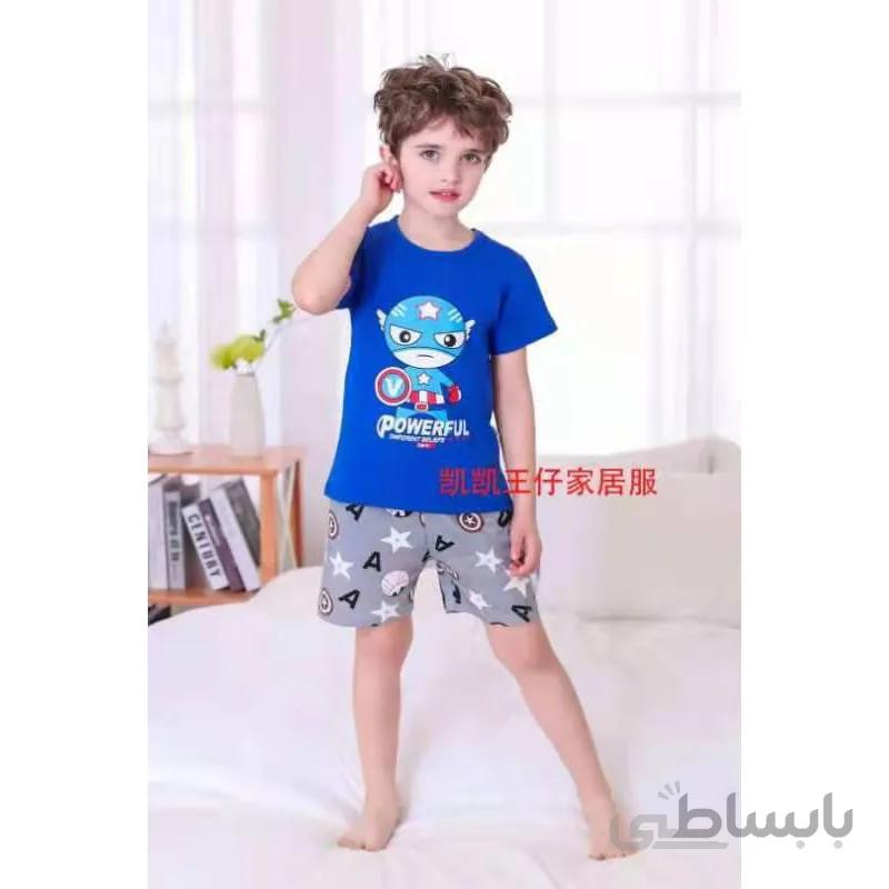 بلوز شورت بچه گانه طرح آدم فضایی