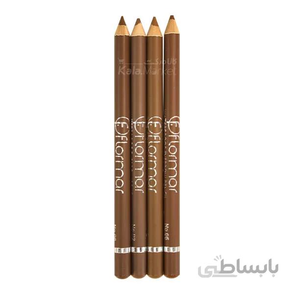 ست ۴ عددی مداد ابرو فلورمار (Flormar Waterproof Eyebrow Pencil)