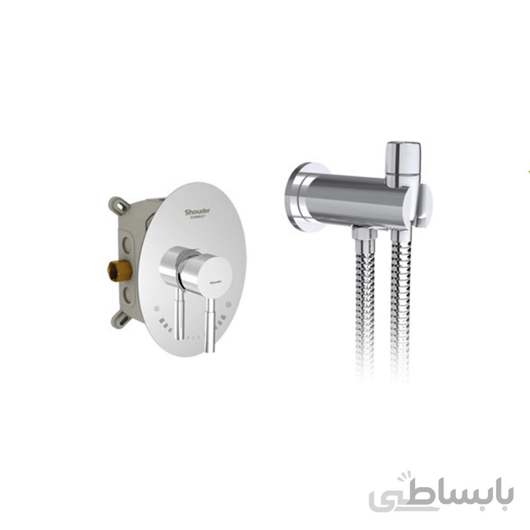 شیر توالت توکار شودر مدل روگن کروم
