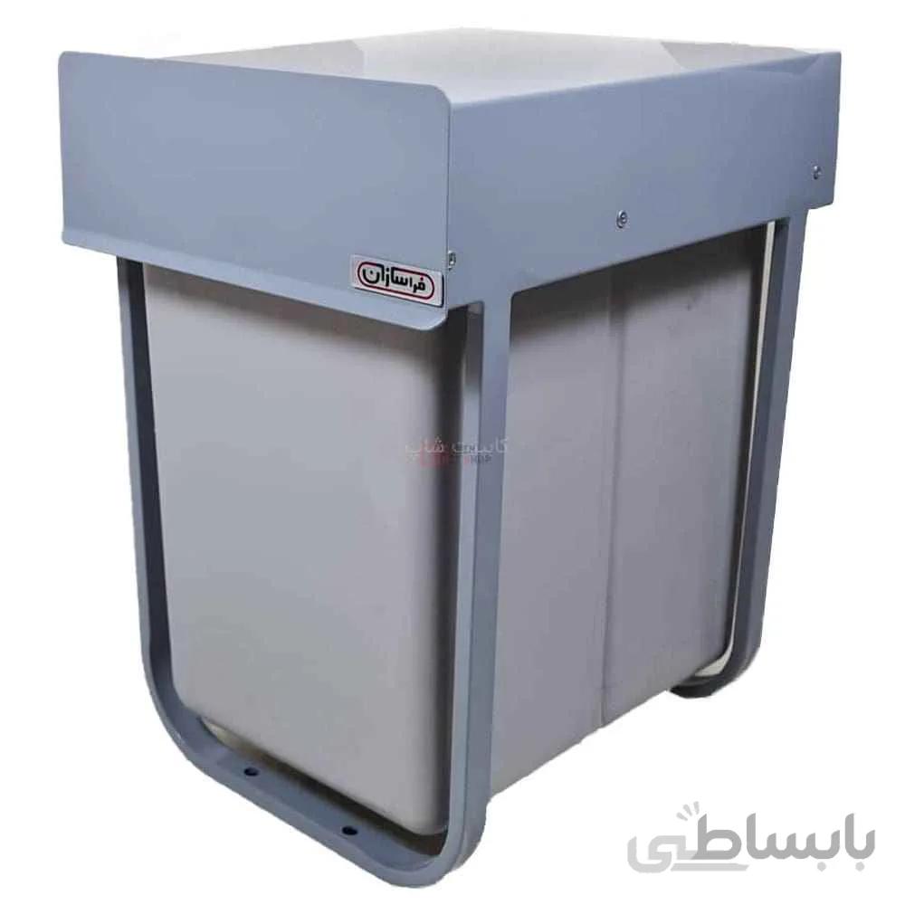 سطل زباله کابینت تک مخزن ریلی 40 لیتری فراسازان