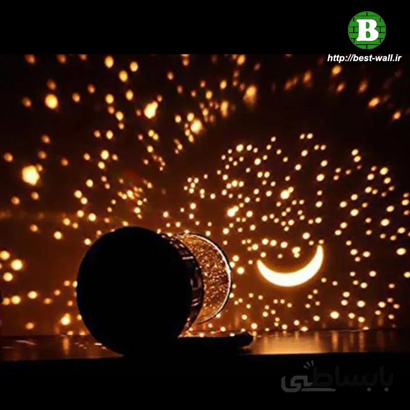 چراغ خواب تابشی ماه و ستاره