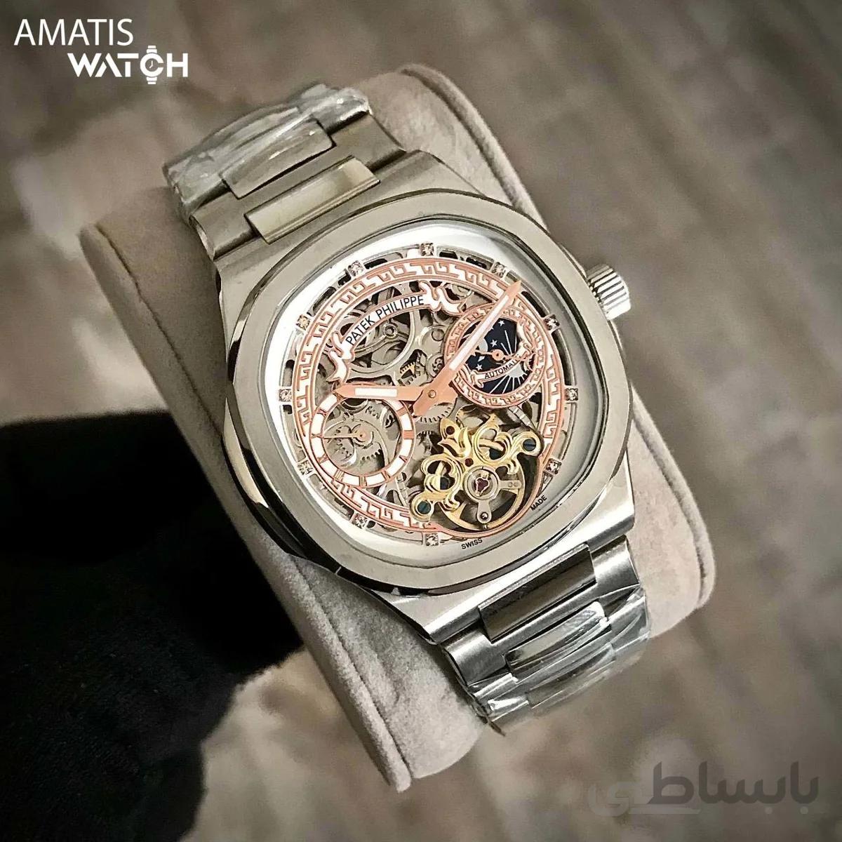 ساعت مچی مردانه پتک فیلیپ مدل Patek Phillipe Skeleton 6015P