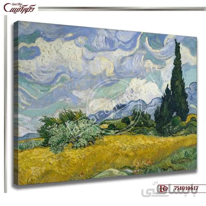 تابلو دیواری مزرعه ذرت ونگوگ 0617 ا Van Gogh Cornfield Wall Paintings 0617