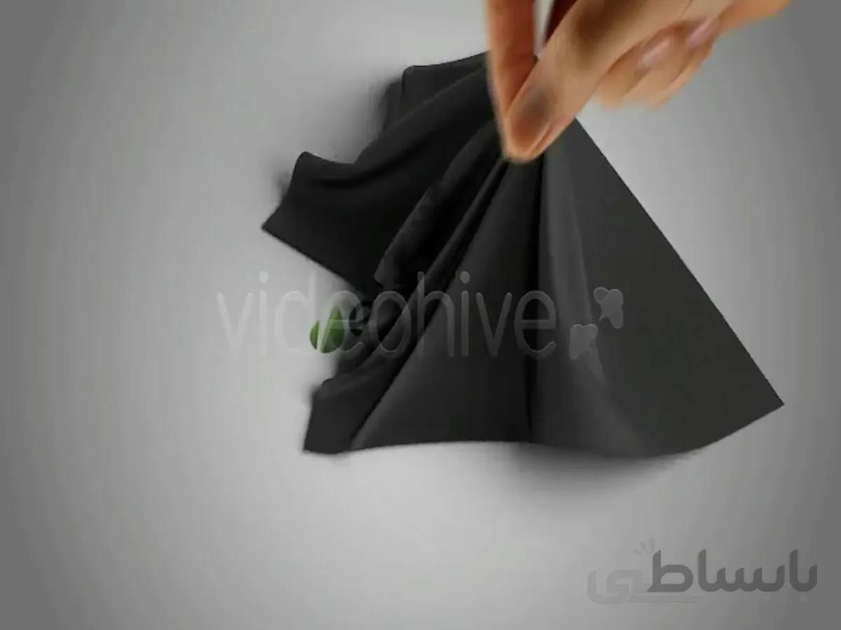 پروژه اماده افترافکت لوگو پارچه silk shawl logo reveal 841303