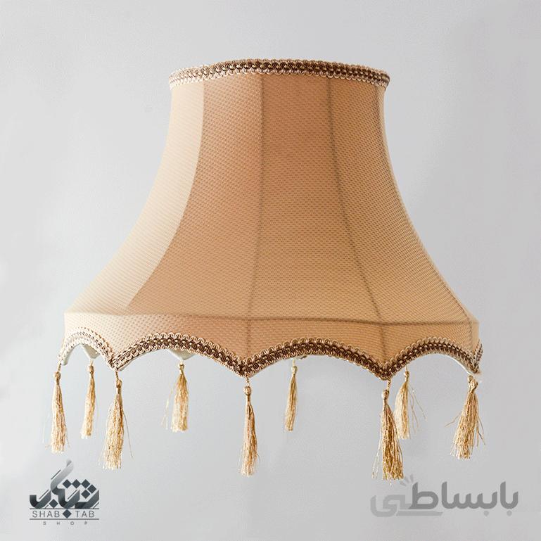 شید آباژور مدل دالبر قهوه ای قطر 45 cm – سرپیچ E27