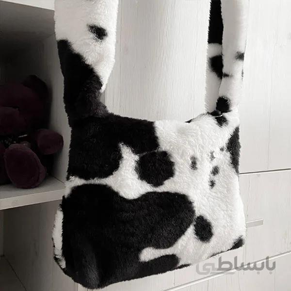 کیف فلافی گاوی مشکی ا Fluffy bag
