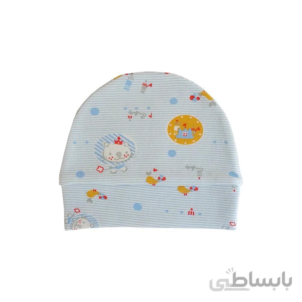 کلاه گرد نوزادی بی بی سان طرح شیر
