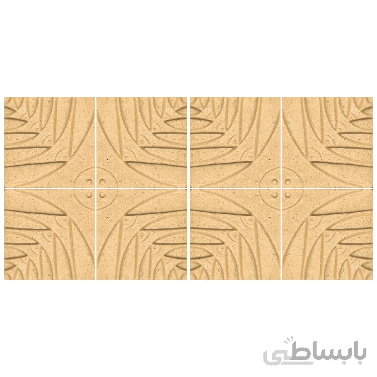 دیوارپوش تندیس و پیکره شهریار مدل امای کد W1010 04 بسته 8 عددی