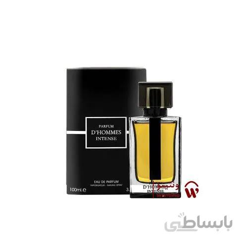 عطر ادکلن مردانه دیور هوم اینتنس فراگرنس ورد مدل دیور هوم اینتنس (Fragrance World Dior Homme Intense) حجم 100 میل ا Fragrance World Parfum D'Hommes Intense