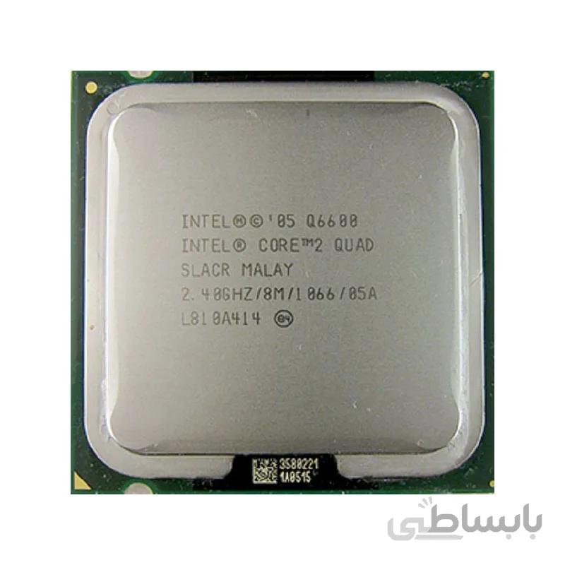 پردازنده ۴ هسته ای اینتل مدل کیو6600 با فرکانس ۲ ا Intel Core2 Quad Q6600 2.40GHz LGA 775 CPU