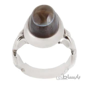 انگشتر نقره مردانه مدل عقیق باباقوری یمنی رکاب کد AM_1714