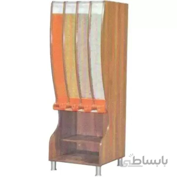 قفسه آجیل خشکبار چهار مخزن کد 87229