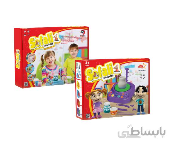 چرخ سفالگیری با گل رس لوپی دار