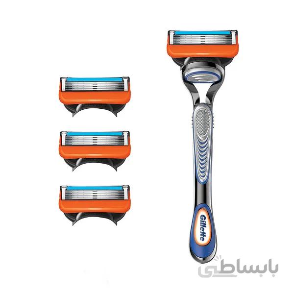 تیغ ژیلت Fusion5 سفارش امریکا همراه با 4 تیغه