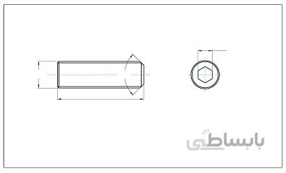 پیچ مغزی M12 x 60