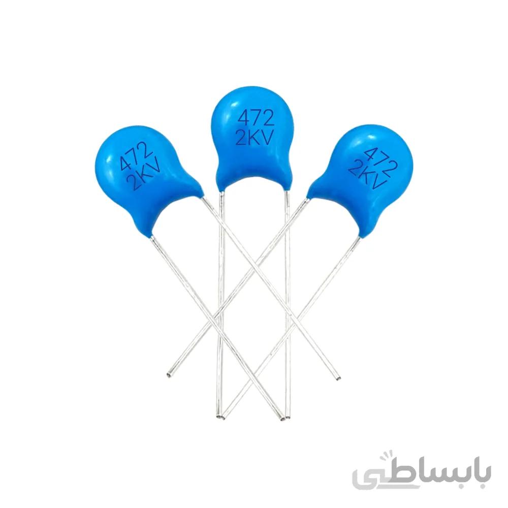 خازن مایلار P7 472-2KV