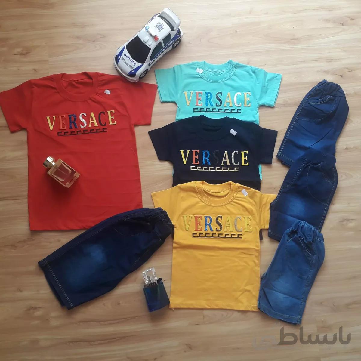 ست تیشرت شلوارک پسرانه versace