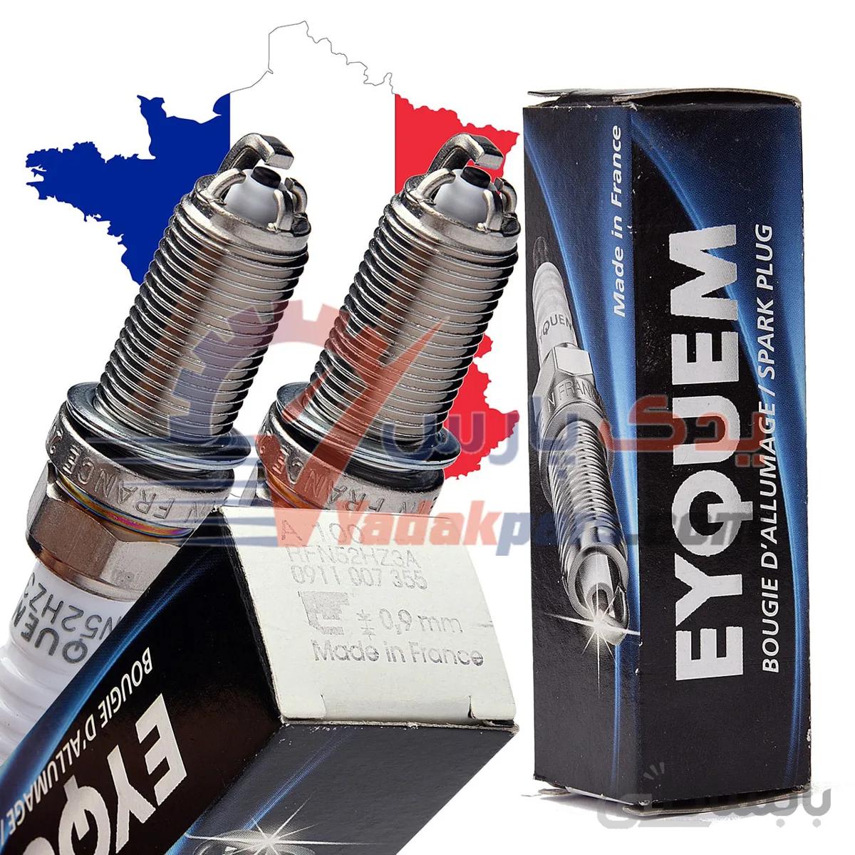 شمع پایه بلند اکیوم خرچنگی فرانسه (بسته۴عددی) ا EYQUEM Spark Plugs RFN52HZ3A (A100) FRANCE
