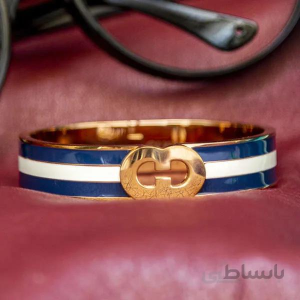 دستبند اورجینال گوچی تمام استیل ضد حساسیت برند GUCCI