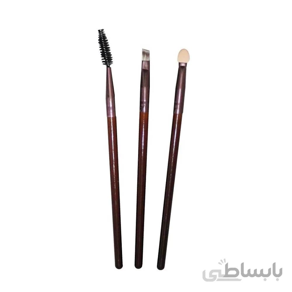 ست برس آرایشی چشم لوکاسی بسته 3 عددی