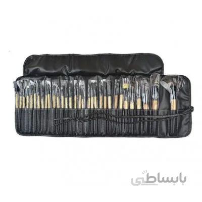 ست براش حرفه ای ۳۲ عددی با کیف چرمی Makeup Brush Set 32 Piece