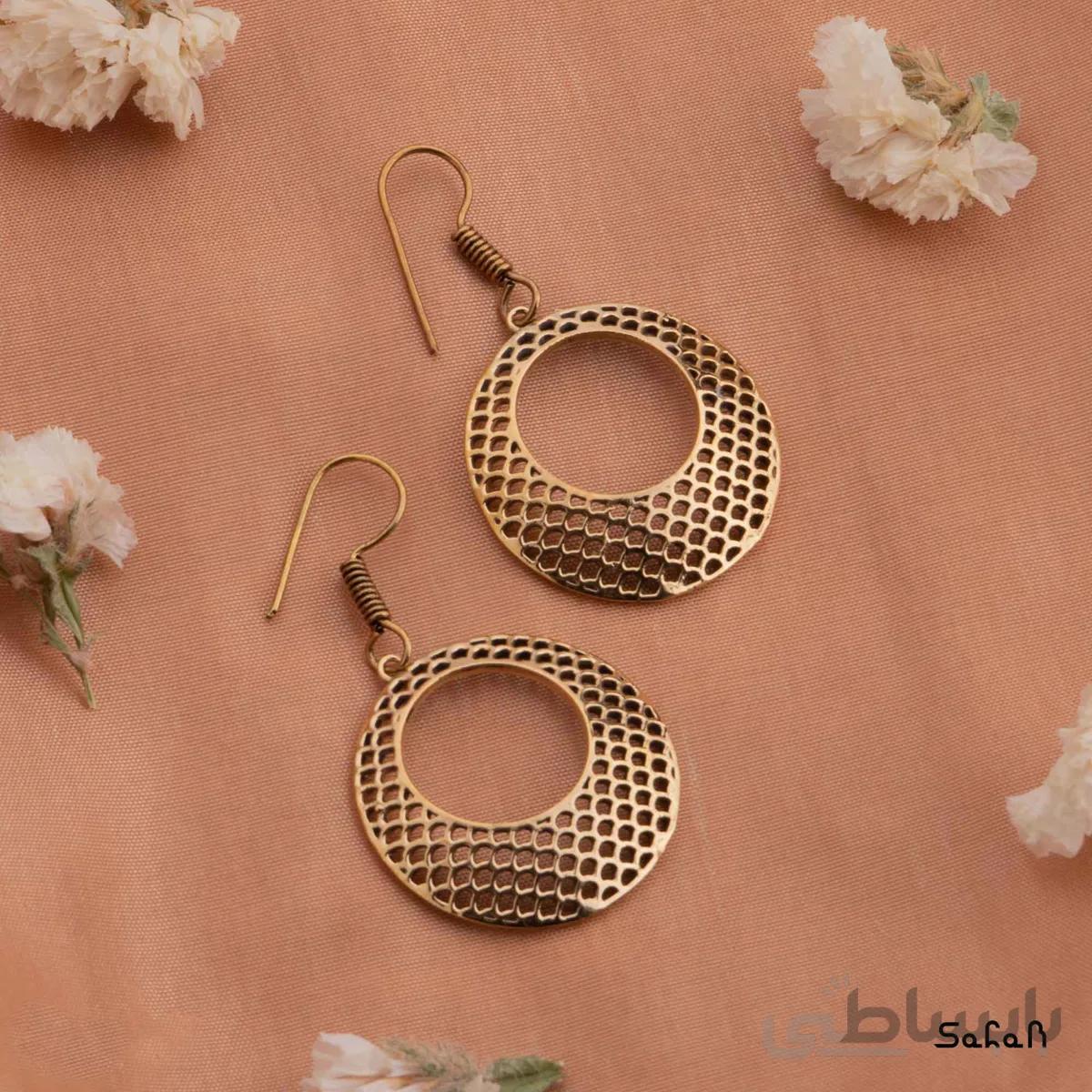 گوشواره برنجی کاروین 2
