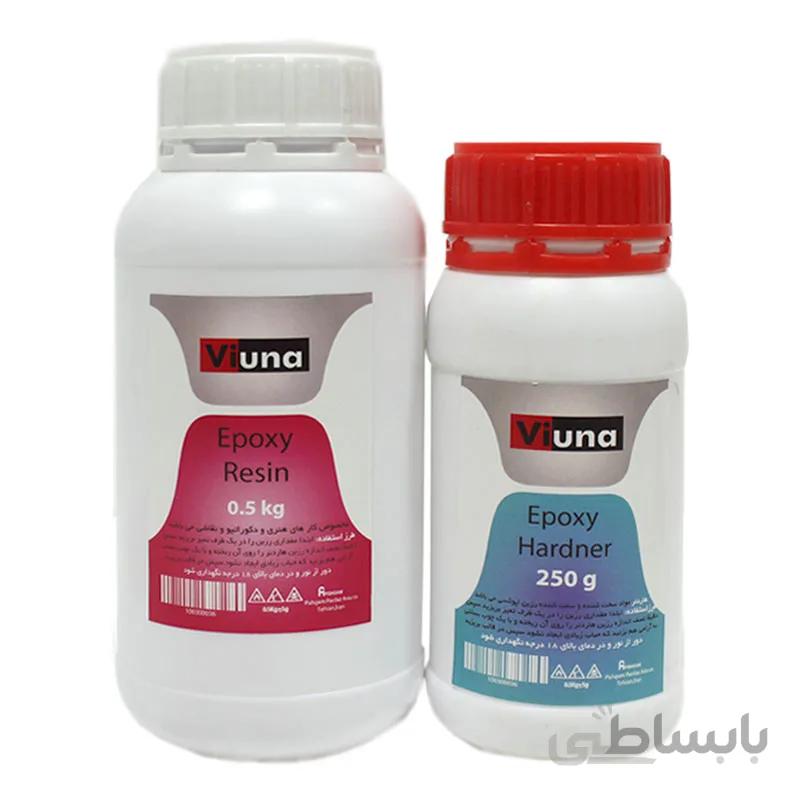 رزین اپوکسی دو جزئی 750g ویونا کدR500H250