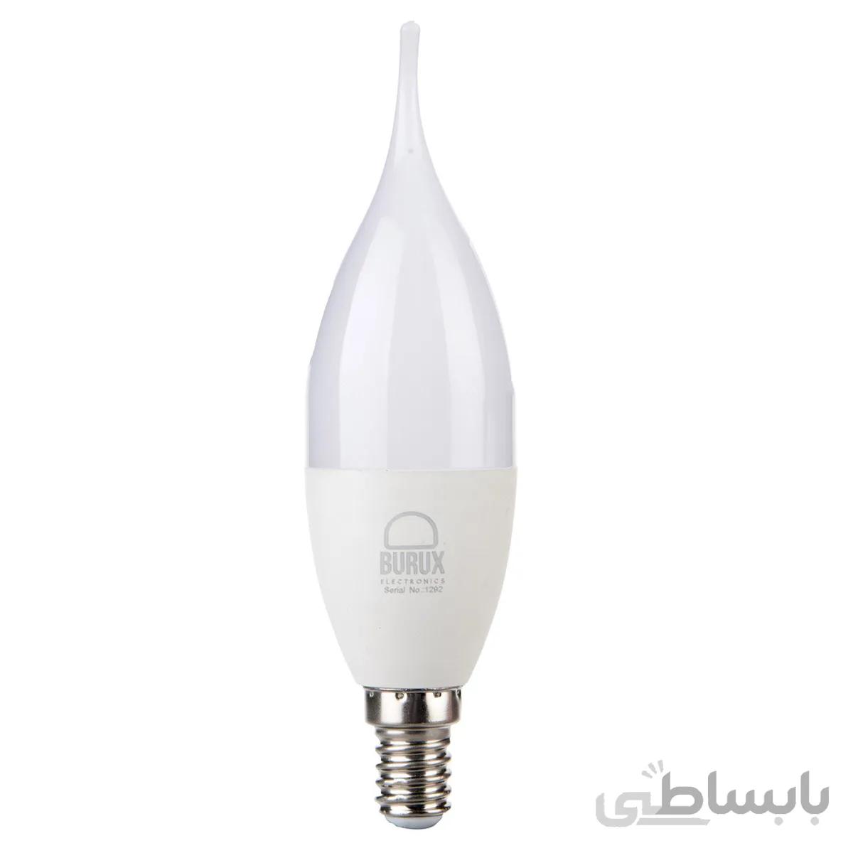 لامپ ال ای دی 7 وات بروکس مدل C37L پایه E14 ا Burux C37L 7W LED Lamp E14