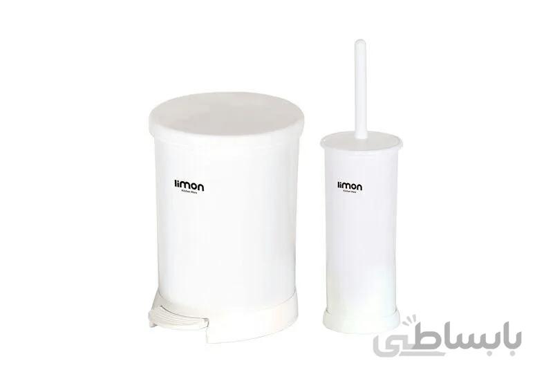 سطل و فرچه درب رنگی لیمون۱۲۹۸۴۰ - سفید