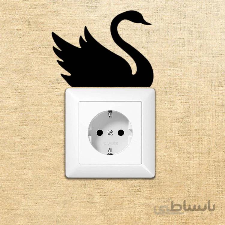 اشکال دکوراتیو کلید و پریز فروشگاه اژنگ طرح مرغابی کد AD S 583