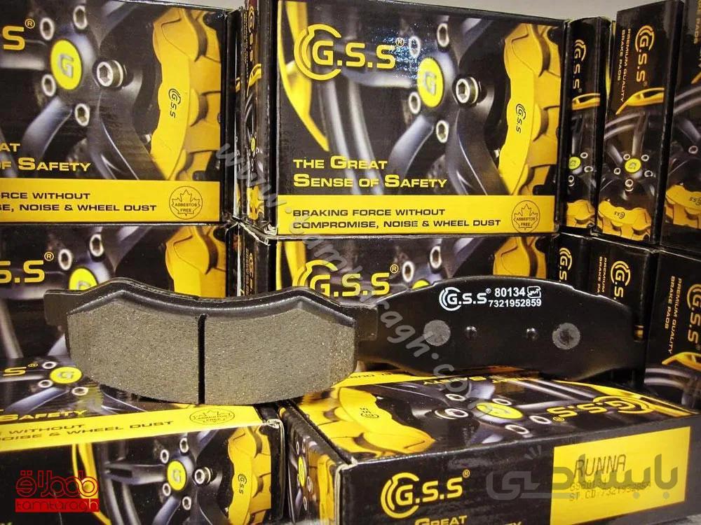 لنت ترمز جلو رانا و اچ30 کراس جی اس اس مدل GS80134