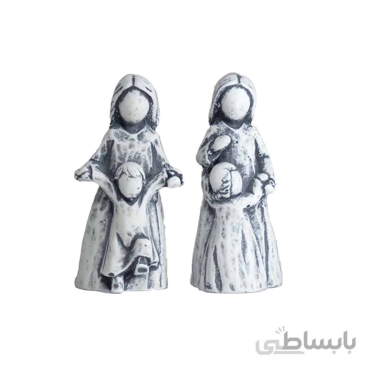 مجسمه مادر و فرزند مجموعه دو عددی